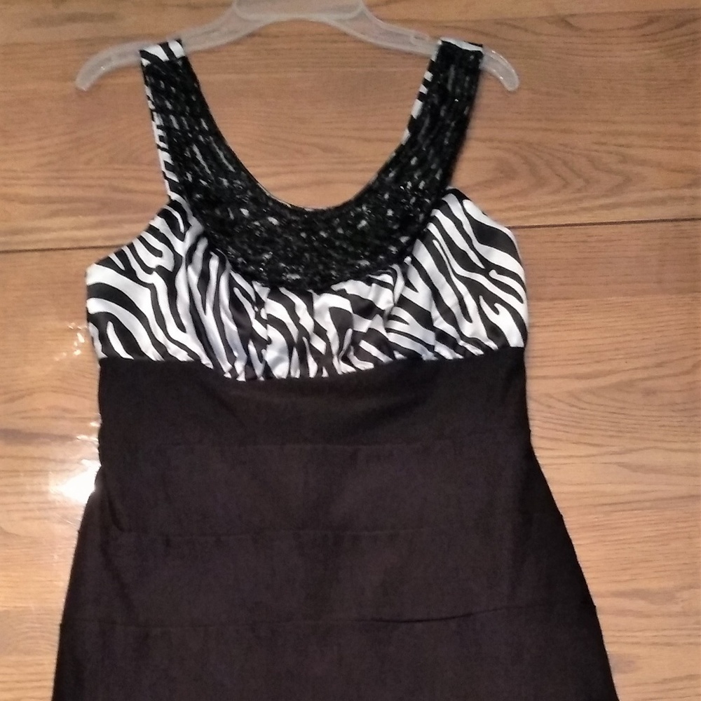 Zebra homecoming Dress